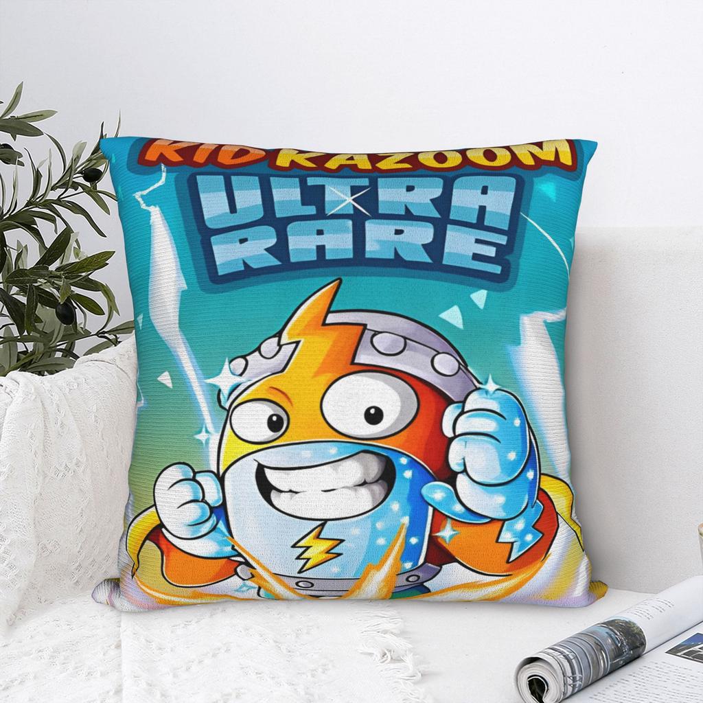 SuperThings Cartoon Quadratische Kissenbezüge Kazoom Power Kindergarten Kissenbezüge Neuheit Dekor Kissenbezug für Zuhause 18"x18"""