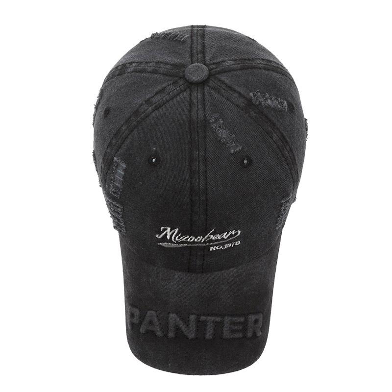 ins retro ripped soft top cap women's spring and summer fashion personality simple street sunscreen baseball cap men