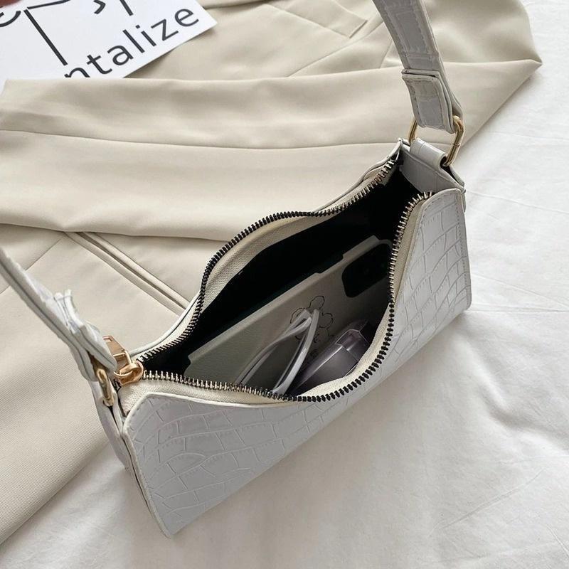 Einkaufstasche Retro Casual Damen Totes Schultertaschen Damen Leder Einfarbig Kette Handtasche für Frauen
