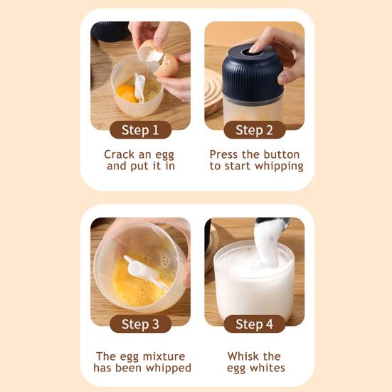 Electric Garlic Chopper Mini Rechargeable Cordless Veggie Chopper with 6 Blades Portable Electric Garlic Mincer for Kitchen Gadget