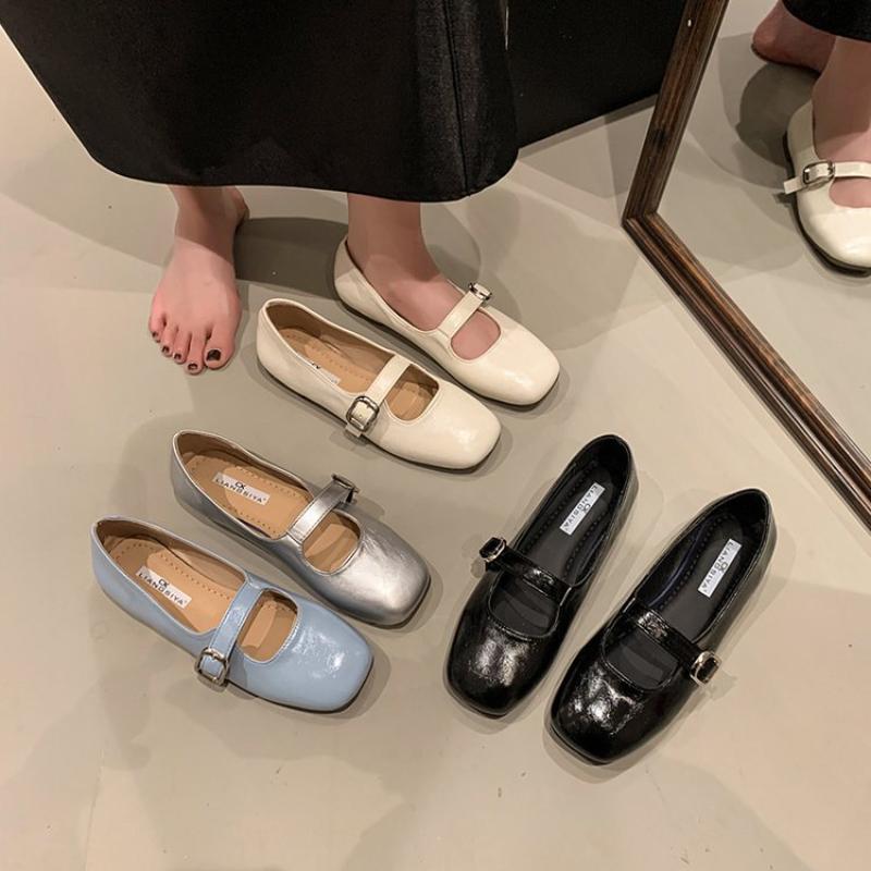 Hot Selling Shoes Woman 2025 Casual Female Sneakers Soft All-Match Shallow Mouth Flats Round Toe  French style Summer Mary Jane