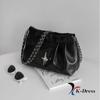 Shirring Chain Square Shoulder Bag (3 Colors)