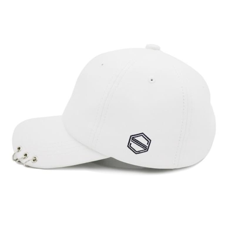 STANDUP Piercing Top Skin White Color Ball Cap