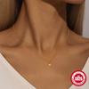 Stylish And Simple S925 Sterling Silver Water Drop Diamond Women'S Versatile Collarbone Necklace Commuter Office Worker Jewelry