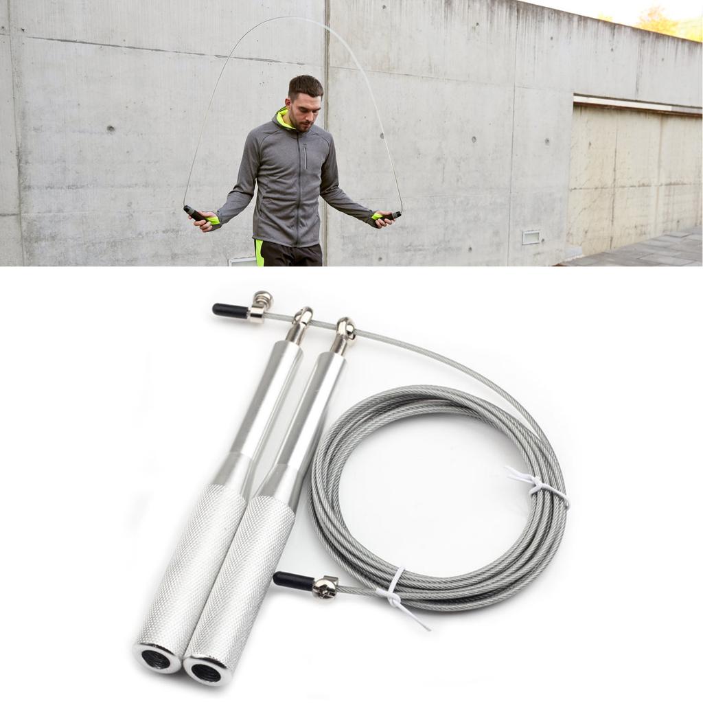 Rope Skipping Heavy Handle Metal Wire Aluminum Universal Bearing for Professional Physical Training