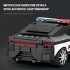372PCS Police Car Model Building Blocks 1:24 SWAT Car Model Desktop Ornaments Collection Display Toys For Kids Holiday Gifts