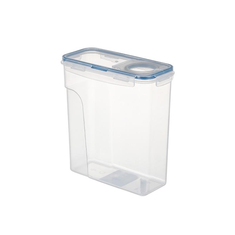 Plastic Sealed Food Grains Storage Box Cans Transparent Rice Bucket Cereal Dispenser Fridge Organizer Containers For Kitchen
