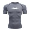 Men's Compression Athletic T-Shirt, Bat Pattern Quick Dry St