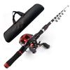 Fishing Rod and Reel Combo 2. Telescopic Fishing Rod with Right Hand Baitcasting Reel Fishing Rod and Reel Combo
