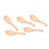 5 peças Colher de Sopa de Madeira Natural Polida à Mão Talheres Gadget de Cozinha para Casa Restaurante