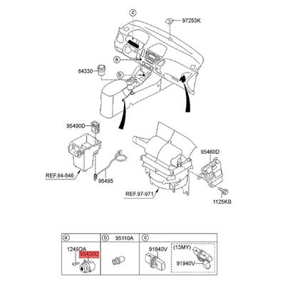 Tragbarer 954302S900 95430-2S900 Motor Start Stop Schalter Knopf Für Hyundai Tucson Ix35 2010-2017
