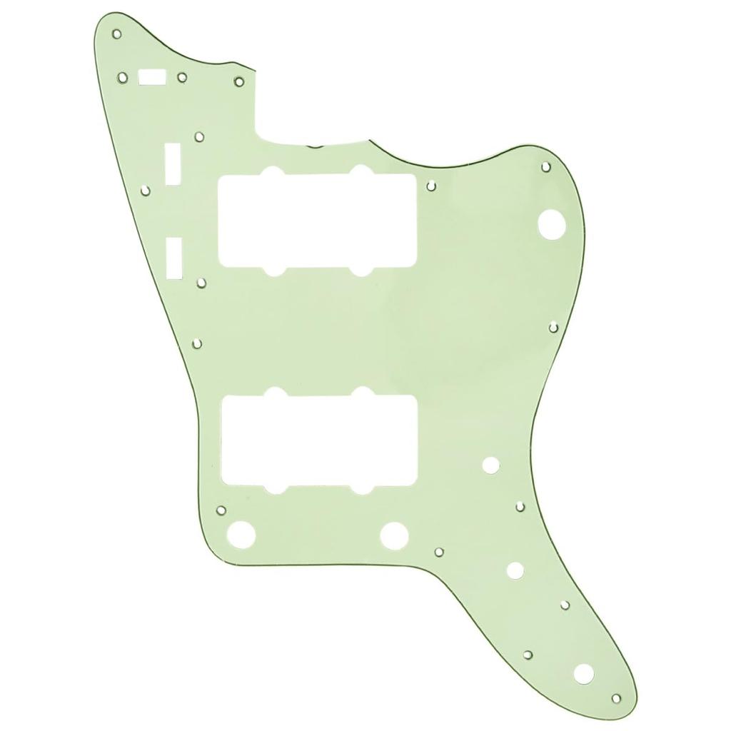 Musiclily Pro 13-Hole JM Jazzmaster Pickguard, Made In Japan for Fender Japan Jazzmaster Electric Guitars, Parchment 3-Piece Set