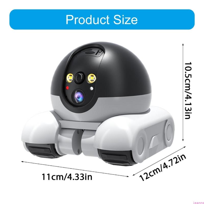 Bezprzewodowy Robot Towarzysz Zwierząt Z Dwukierunkową Komunikacją Automatyczne Śledzenie Kamera dla Zwierząt Kontrolowana Aplikacjami Kamera do Monitoringu Domu