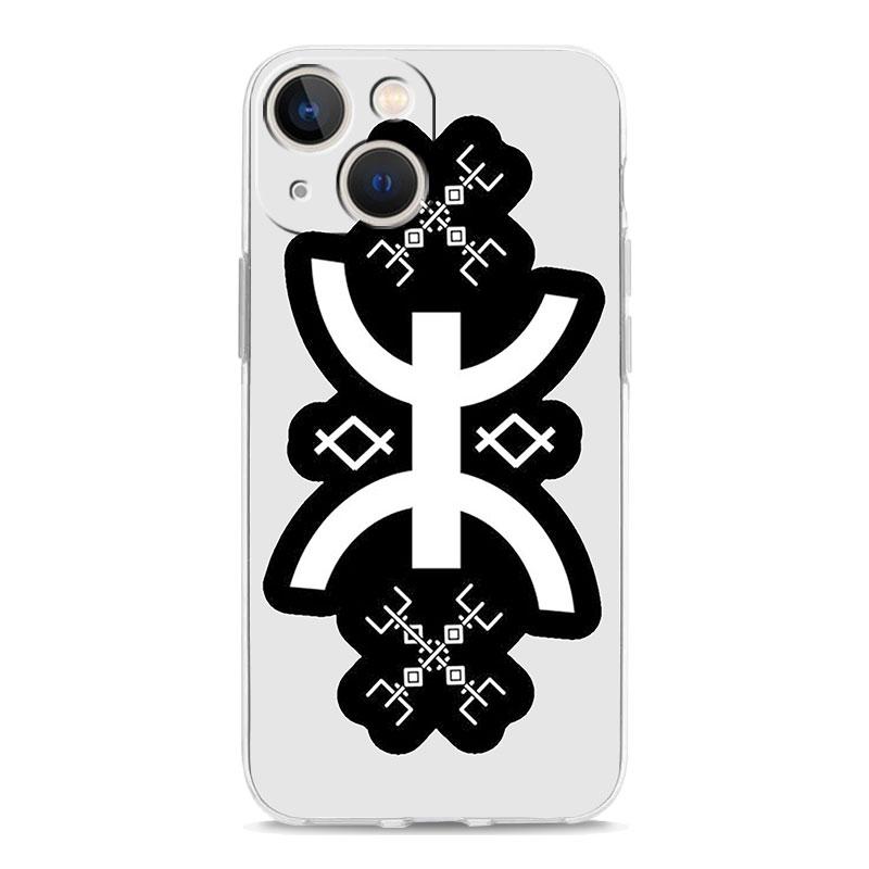 Amazigh Berber Flagge Luxus Transparente Handyhülle Für iPhone 15 14 13 12 mini 11 Pro Max XS X XR SE 7 8 Plus Klare Hülle