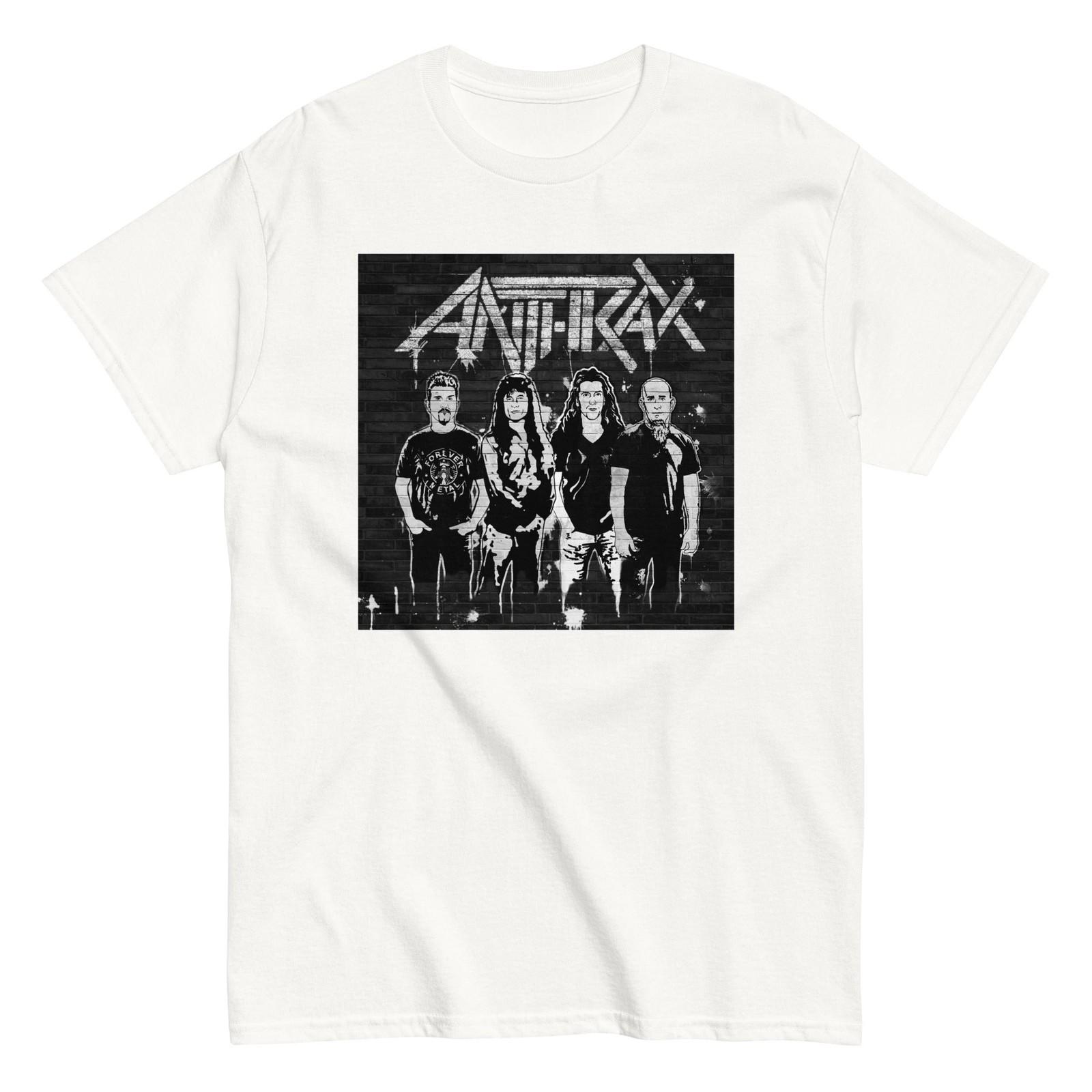 MerchMoment Anthrax With the Band T-Shirt T-Shirt White New XXL