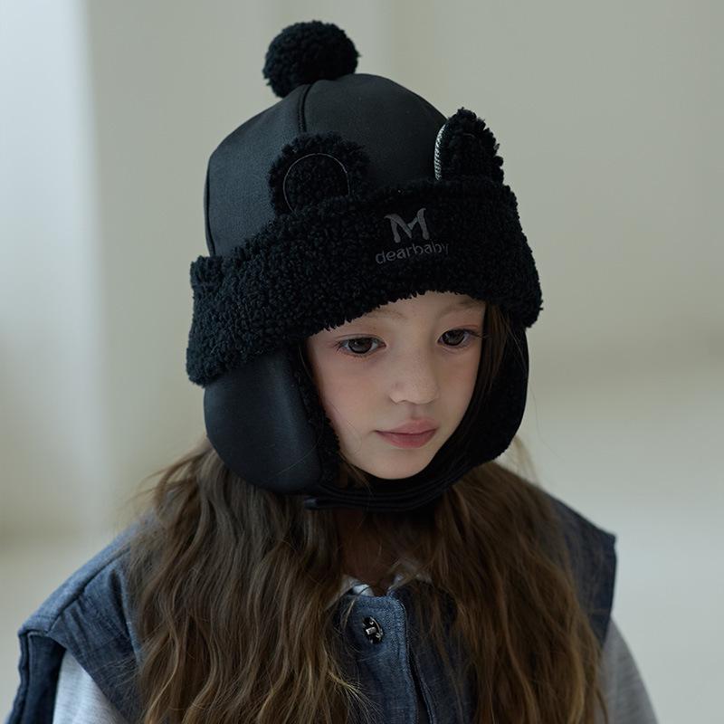 Chapeau Lei Feng coupe-vent 2025 pour enfants—Pull chaud et épais avec protection des oreilles pour l'automne et l'hiver