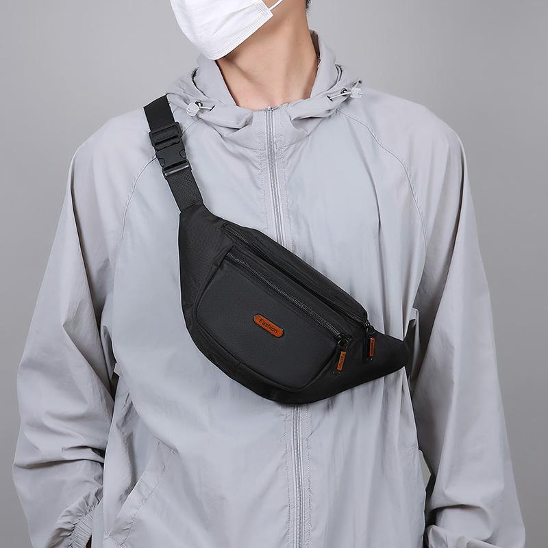 Waterproof Men's Waist Pack Fanny Pack with Adjustable Strap for Travel Sports Running - Quick-Access Outdoor Waist Bag
