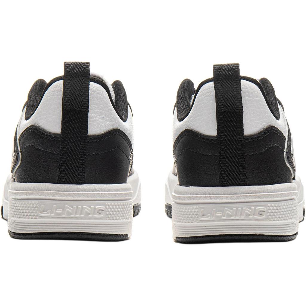 Li Ning Kids Trail Running Lifestyle Series Comfortable Versatile Durable Rebound Low-Top Casual Shoes Kids sneaker Black White YKCV108-3