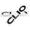 CLIO letter label car stickers for Renault CLIO car side mark rear door modified small steel gun tail trunk decoration logo A5