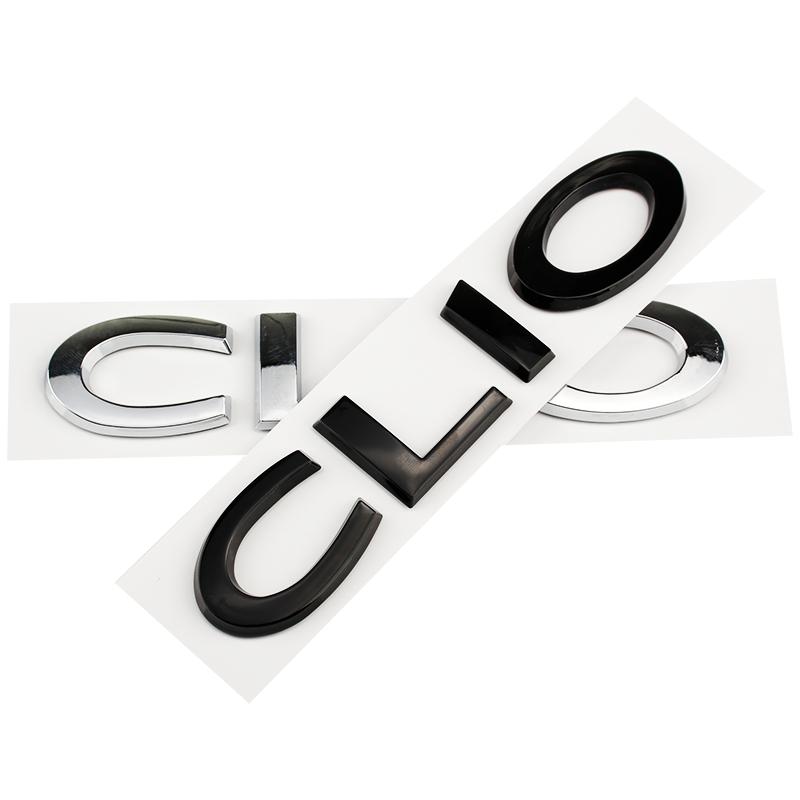 CLIO letter label car stickers for Renault CLIO car side mark rear door modified small steel gun tail trunk decoration logo A5