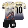 2025/2026 Real Madrid Mbappe N.10 Set Maglia da Calcio per Bambini Nero/Giallo