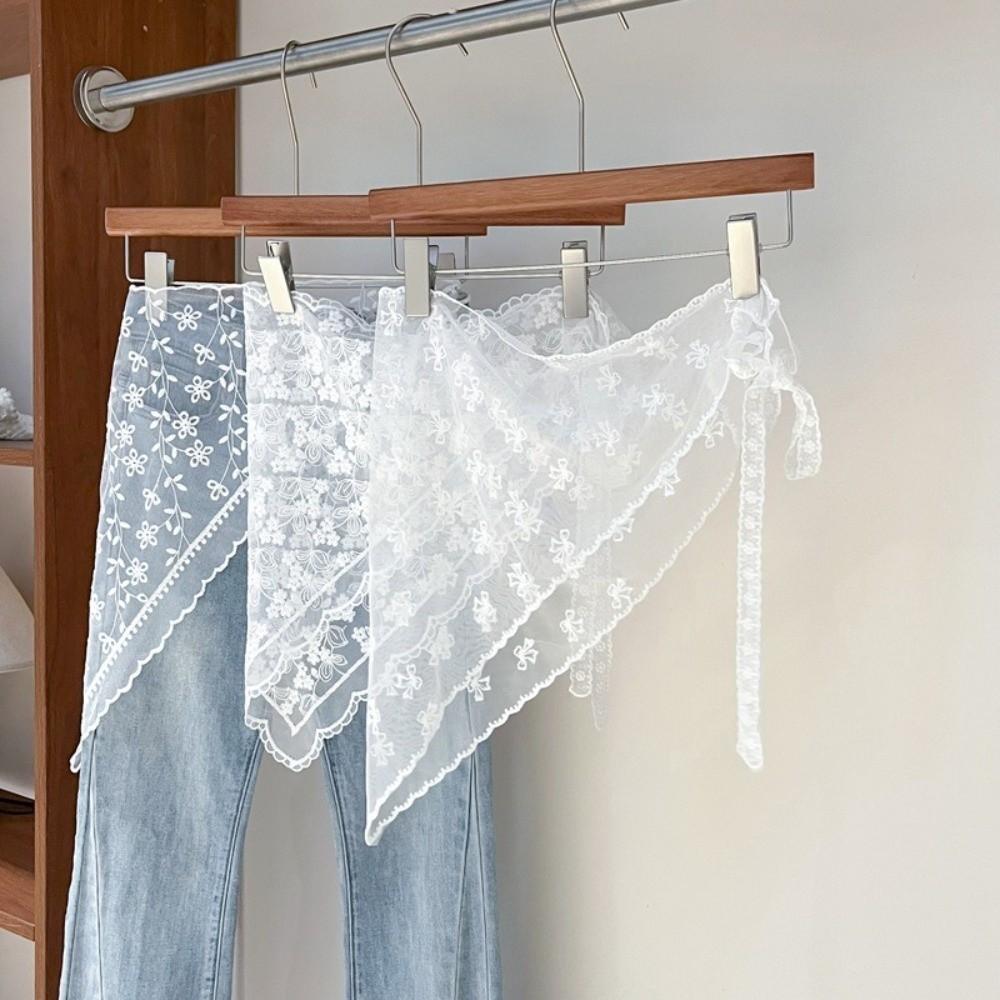 Slim Fit Lace Fart Curtain Jeans Decor Women's Scarf Trendy Hip Curtain  for Women