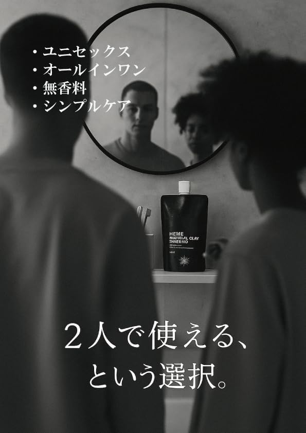 Noshu Hemp Charcoal Lab Hemp Charcoal Clay Shampoo 300ml All-in-One Shampoo for the Whole Body