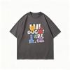ZAZOMDE Japanese Aesthetic Illustration TShirt Lovely Dog With Flowers Graphic Soft Breathable Cotton Top Casual Daily Outfit