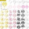 5-40PCS Mirrored Gold Acrylic Versatile Cake Topper for Birthday Party Decoration Ideas, Perfect Keepsake for Party