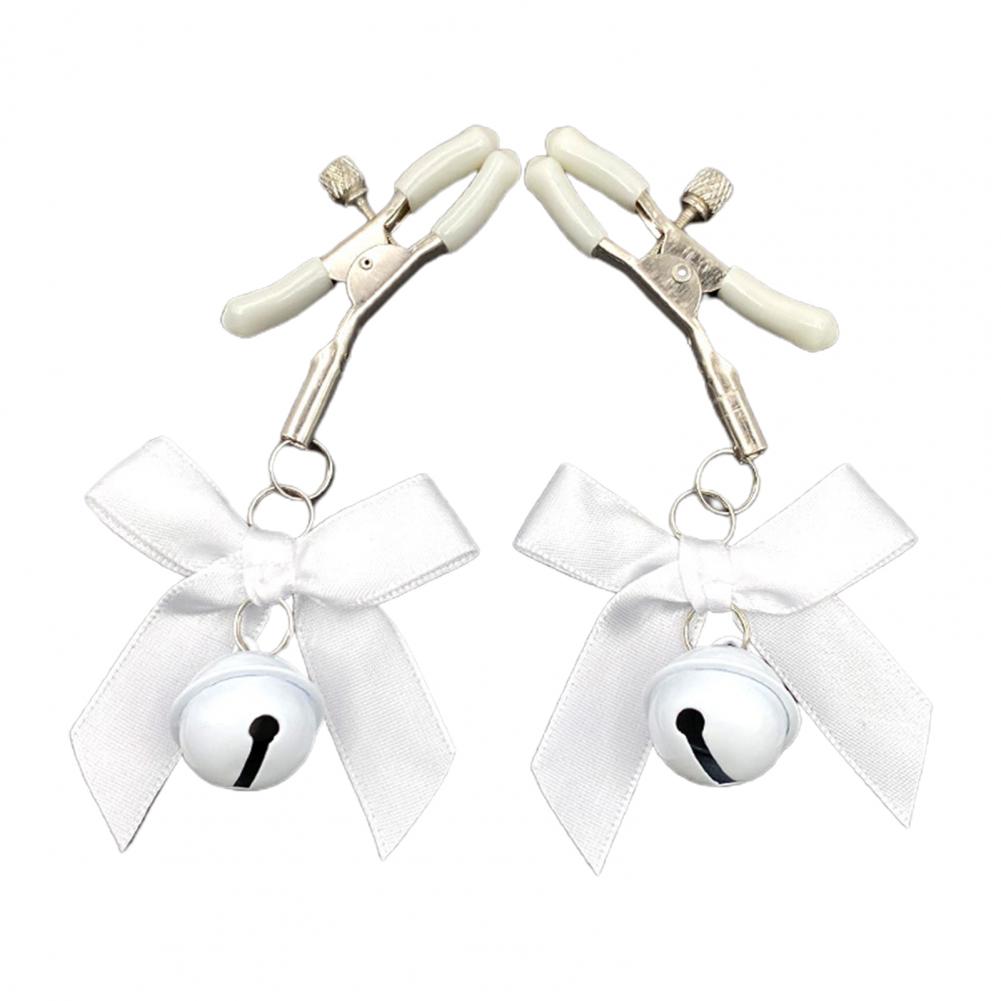 MoDi 4 Colors Sexy Bow Adjustable Nipple Clamp Breast BDSM Small Bell Adult Fetish Flirting Teasing Sex Toys For Couples