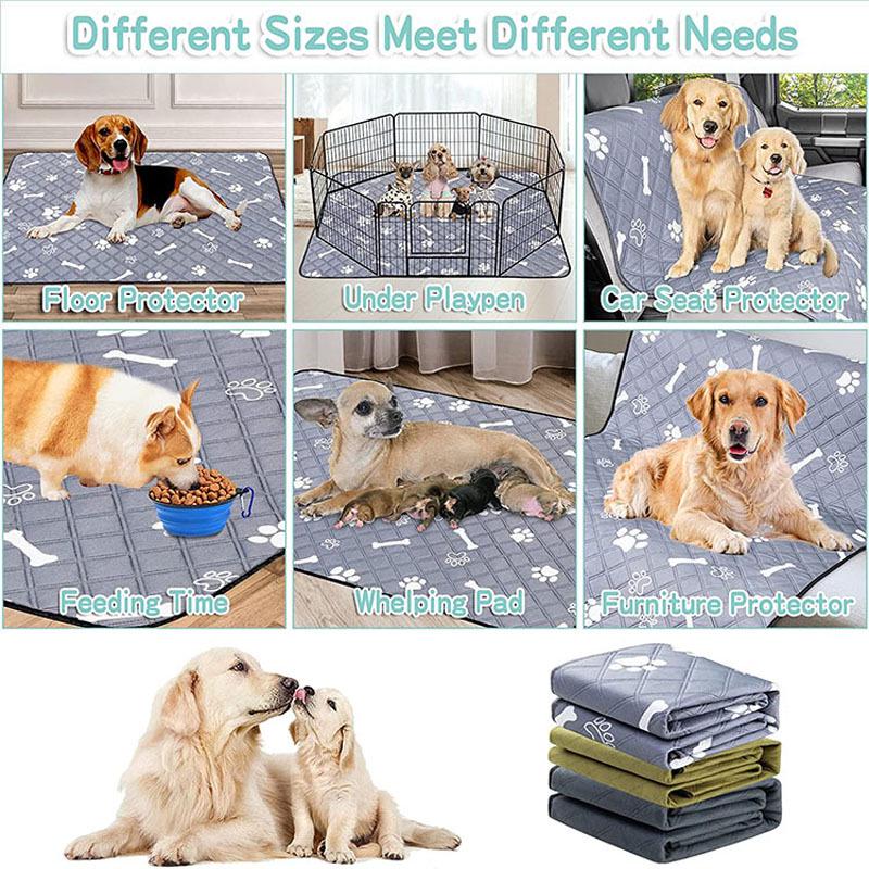 Pet Pads for Dogs & Cats: Waterproof, Absorbent, Non-Slip, Washable, All-Season