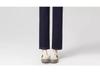 High-Waisted Slimming Straight-Leg Cigarette Pants for Petite Women, 2025 Spring/Autumn, Four-Way Stretch Blue.