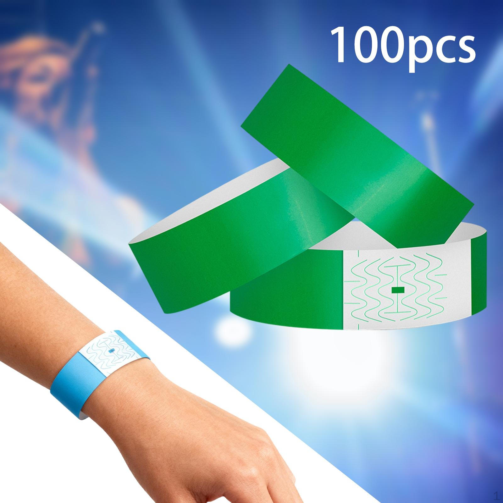 

100 шт. Браслет VIP для лікарні, нічних клубів, супроводу Dark Green