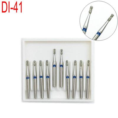 10 teile/satz Dental Diamant Bohrer Doppel Invertiert Kegel Sharp Polieren Glättung Bleaching Werkzeug Für High-Speed-Handstück DI-41