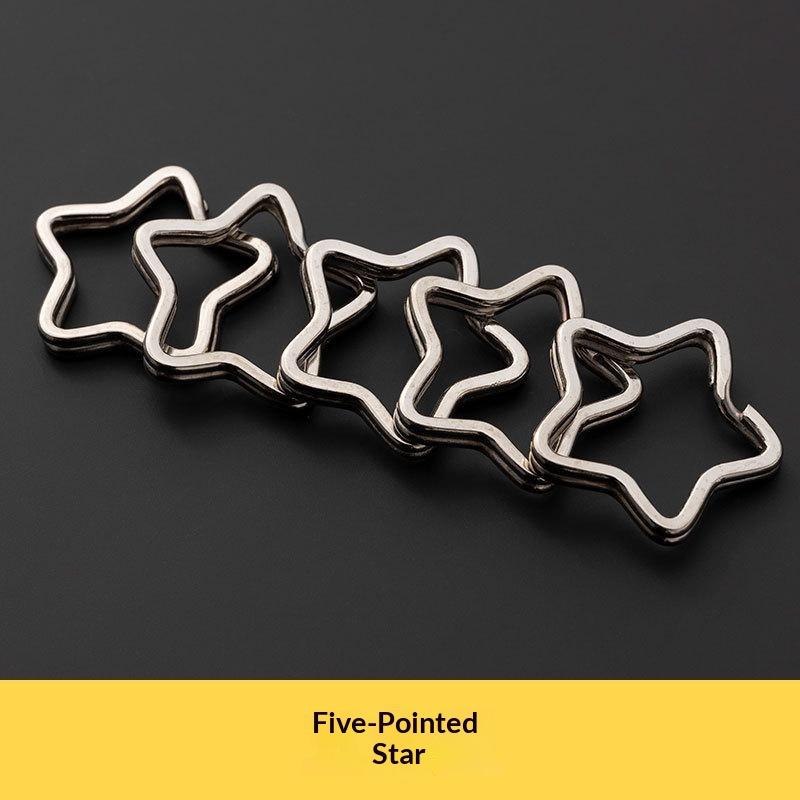 1 Stück Massiver Metall-Sprengringe Doppelöse Schlüsselanhänger 15-38mm Tasche Hakenverbinder Schlüsselanhänger Schlüsselhalter DIY Lederhandwerk Beschläge