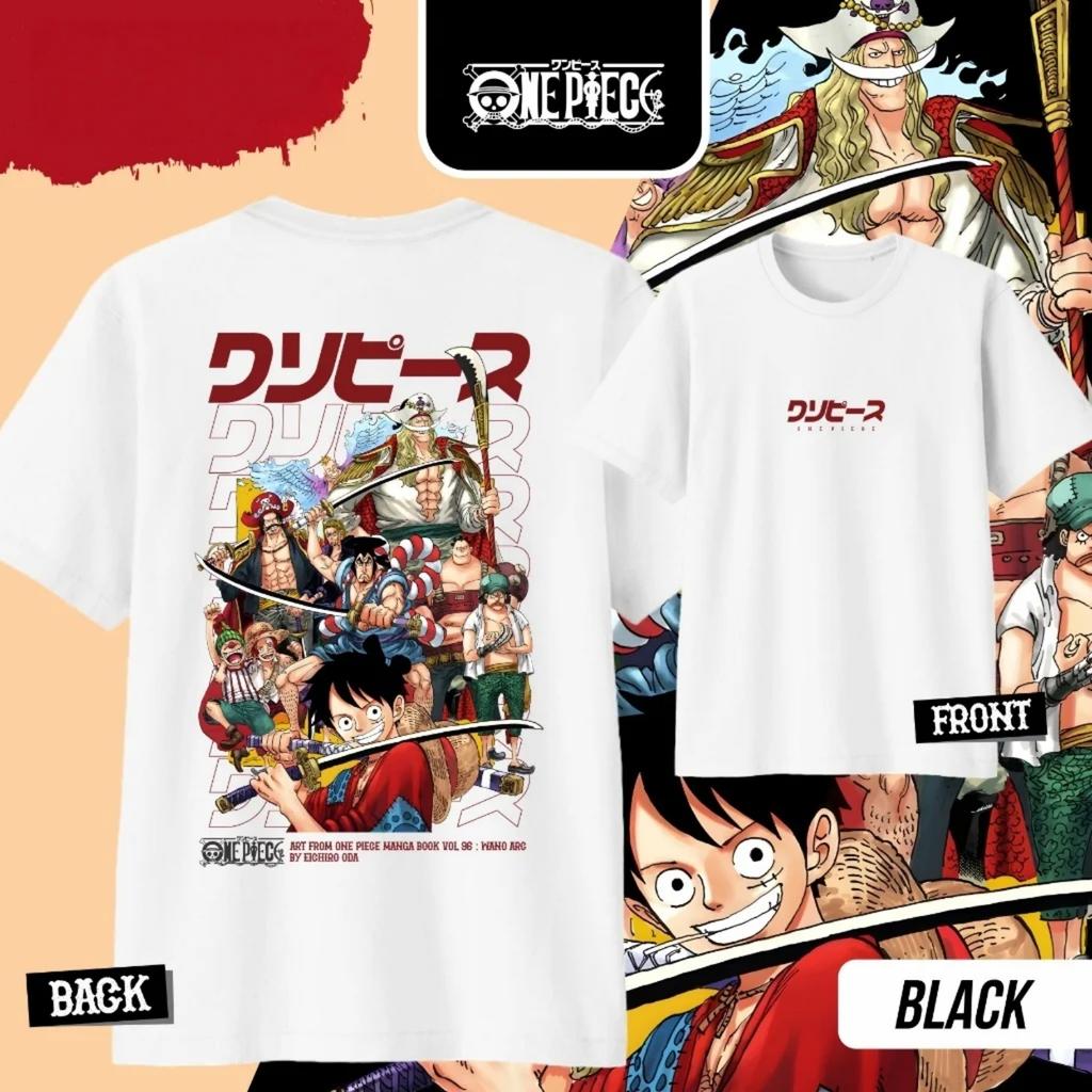2026 New Fashion ONE PIECE Anime Wano Country Arc Casual Y2k Graphic Comfortable TShirt Men Women High Quality Japanese Clothes