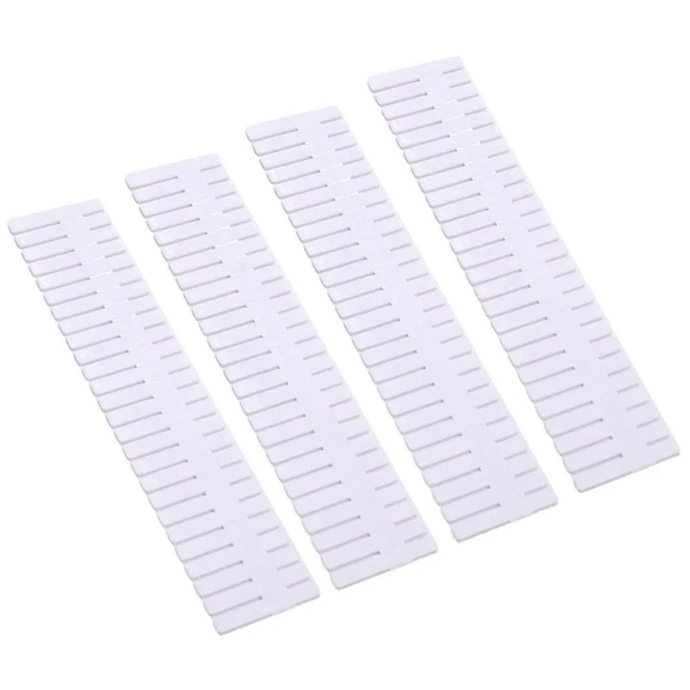 

4pcs/set Plastic Grid Storage Organizer Board Partition Storage Organizer Household Storage 37*7cm белый