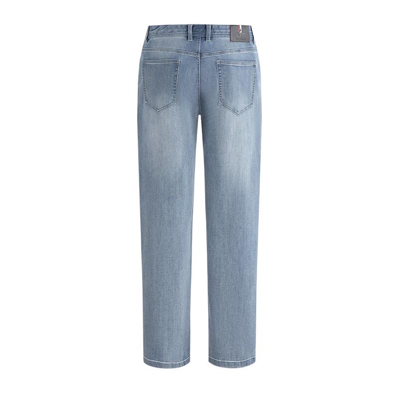 Navigare Men's High-Elastic Anti-Bacterial Wide-Leg Denim Jeans