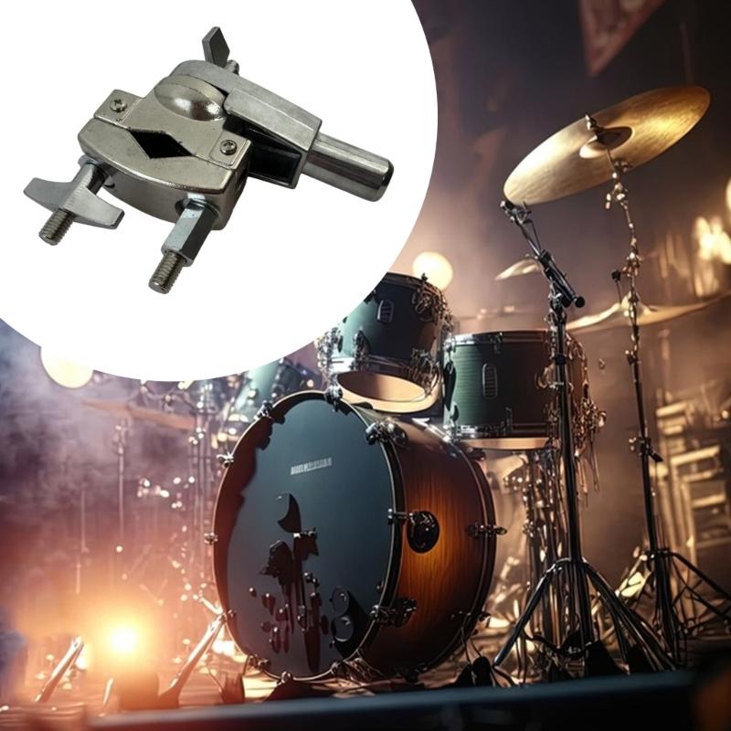 Adjustable Drum Rack Adapter High Strength Metal Drum Rack Clamp Hardware for Multiple Percussion Equipment Connections