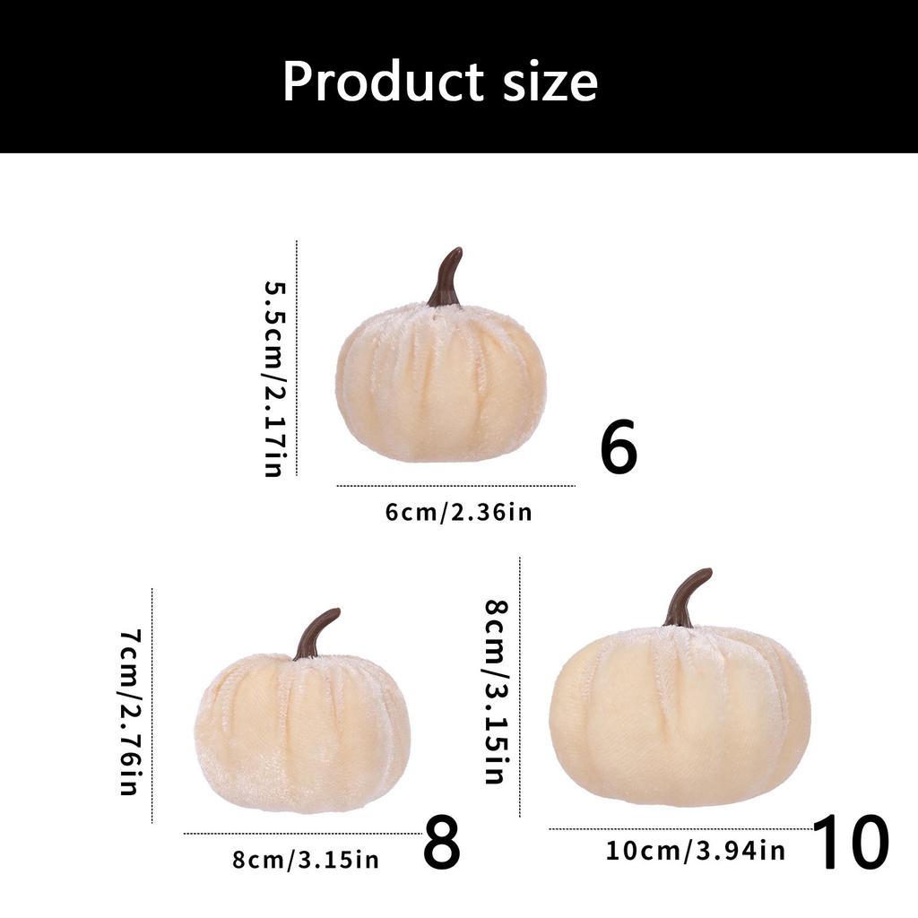 Halloween Pumpkin Decorations Nordic Pumpkin Figurine Sculptures Ornament Decorative Pumpkin Table Centerpieces Gift