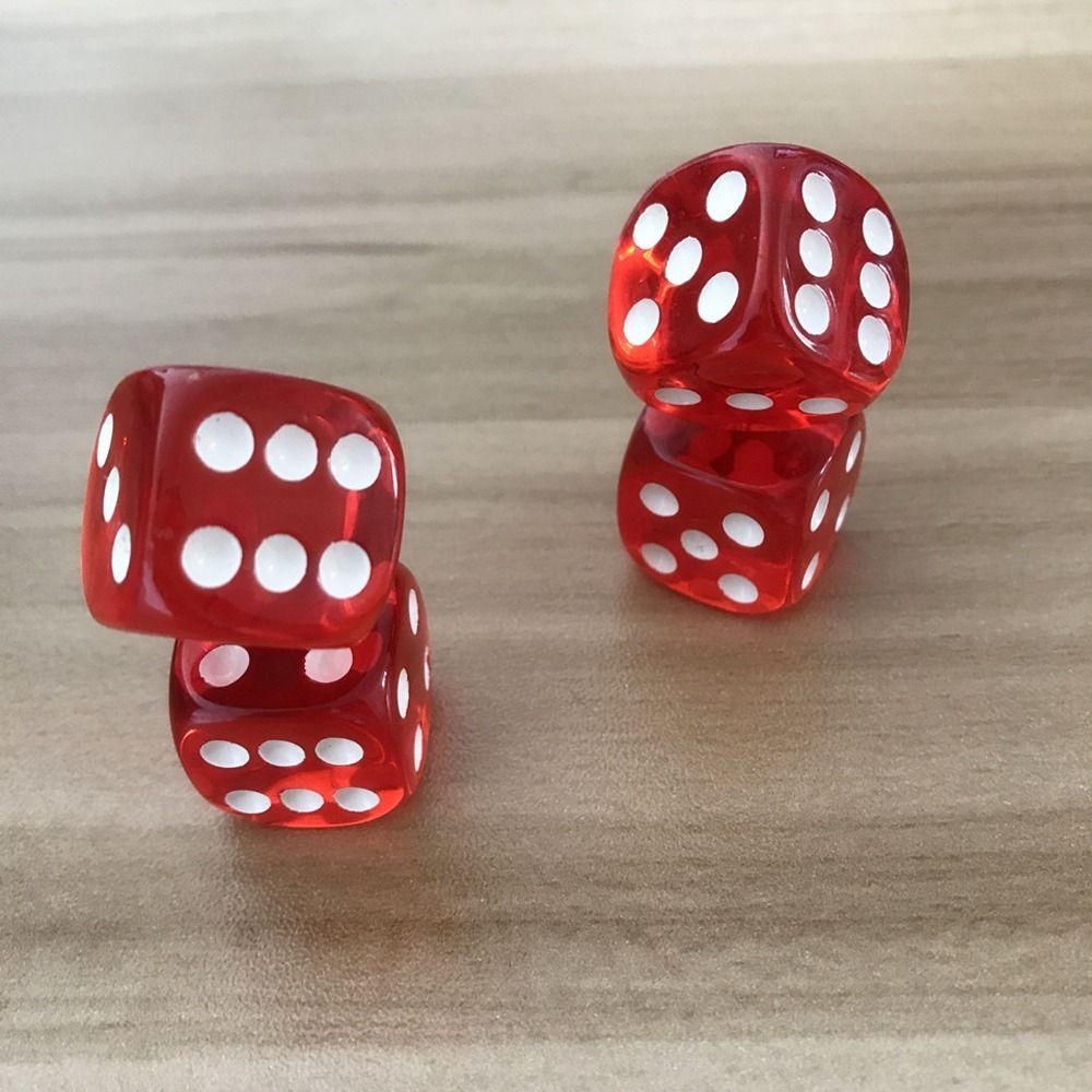 Games Razor Edges Desktop Game D6 Craps Transparent Dice 6 Sided Dice Square Point Dice D6 Dice