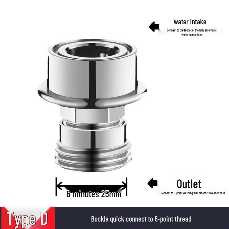 

Brass 4-Point to 6-Point Faucet Adapter