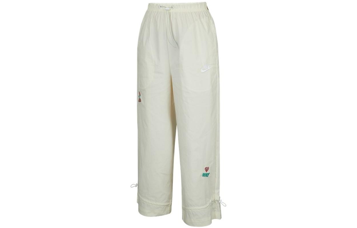 Nike Casual Pants Women s Ecru Moderate Wide Leg Pants DM7910-715 XL
