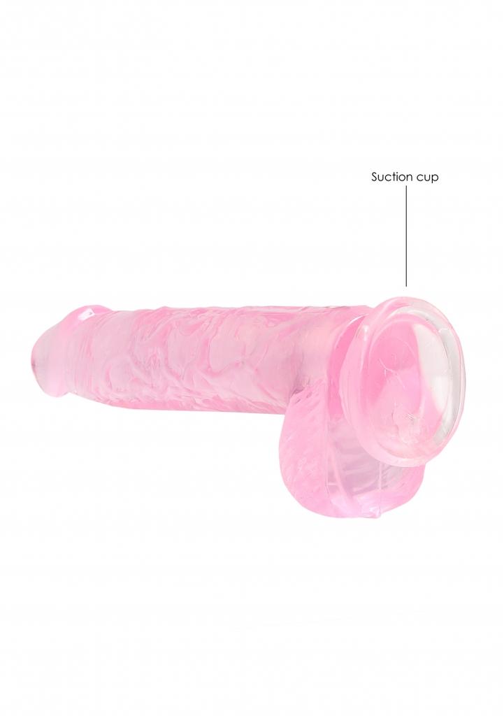 Ρεαλιστικό Dildo 6 ιντσών / 15 cm με μπάλες και βεντούζα