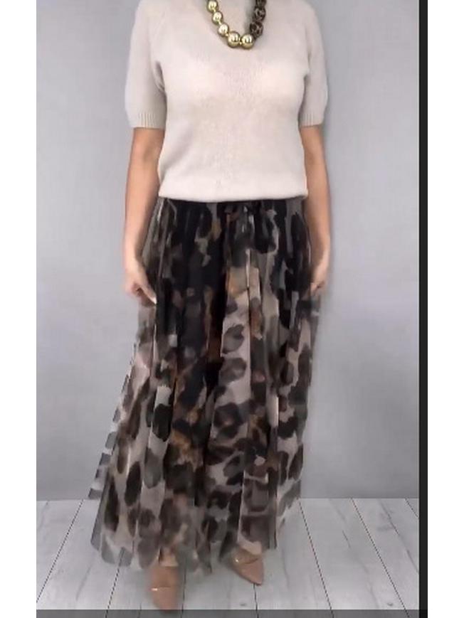 2025 European Style Women's Solid Mesh Skirt & Top Tee Set - Casual Fashion