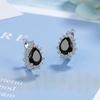925 Silver Earrings Heart For Women's Wedding Engagement Fine Fashion Jewelry Accessories Party Gift