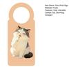 Cute Cat Door Knob Hanger Sign Cartoon Cat Acrylic Hanging Plaque for Office Dorm Bedroom Hotel Meeting