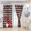 Custom Christmas Gnome Blackout Curtains: High Precision, Sun Protection, Thickened Polyester