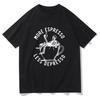 HOT SALE Harajuku Men and Women's Cotton Graphic T-shirt Retro More Italian Coffee Less Depressed T-shirt Skeleton Coffee Funny
