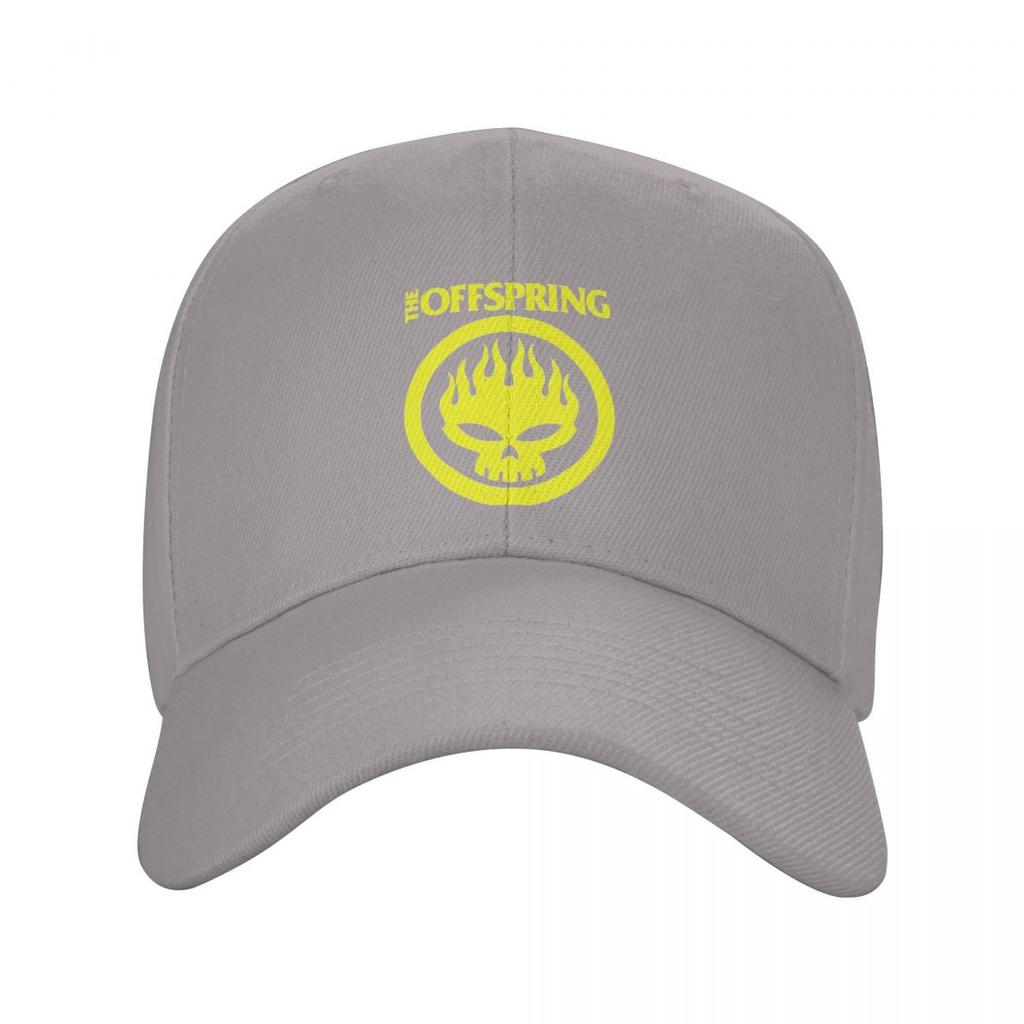 The Offspring Flaming Skull On Circle Logo Baseball Caps Snapback Men Women Hats Outdoor Cap Sports Baseball Hat Casquette